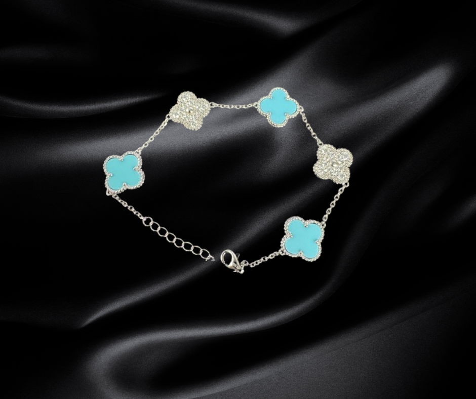Sterling Silver Clover Bracelet