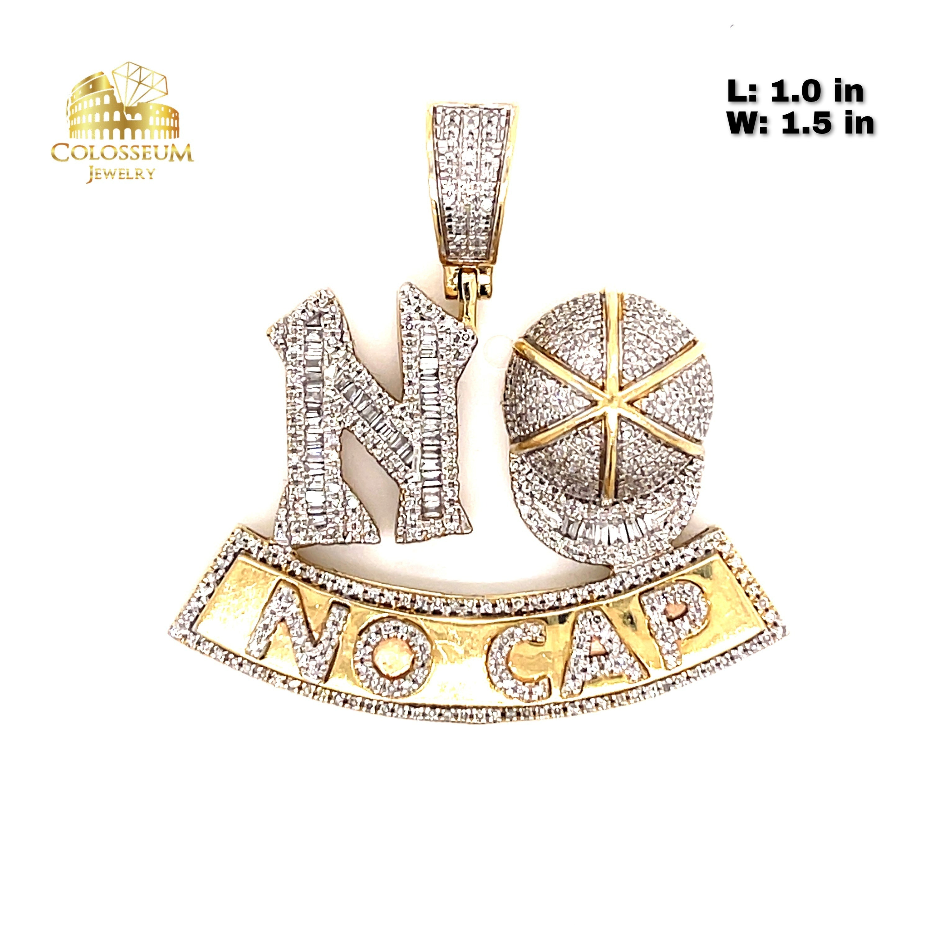 Diamond "No Cap" Charm with 2.29 ctw in Diamonds and 10K Yellow Gold