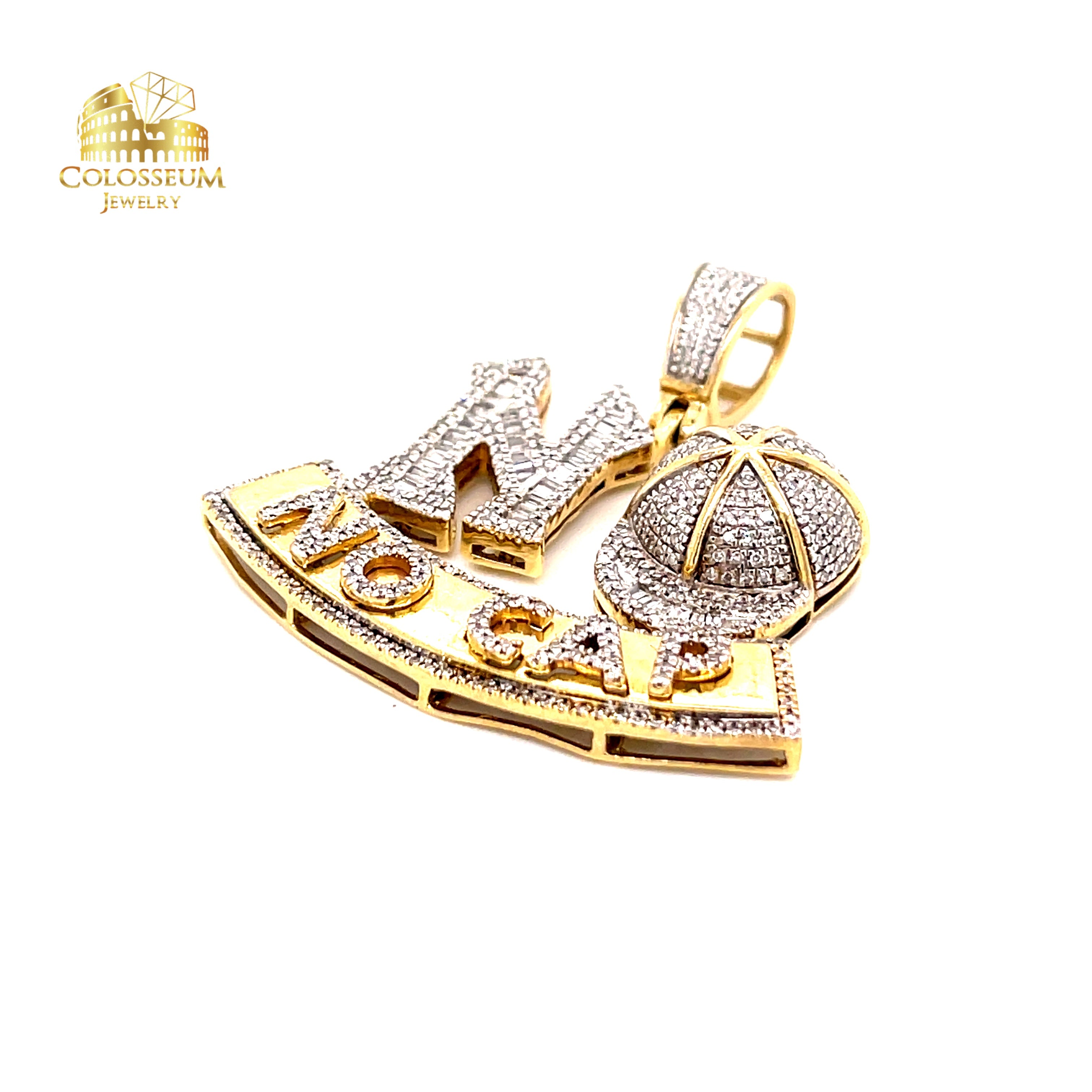 Diamond "No Cap" Charm with 2.29 ctw in Diamonds and 10K Yellow Gold
