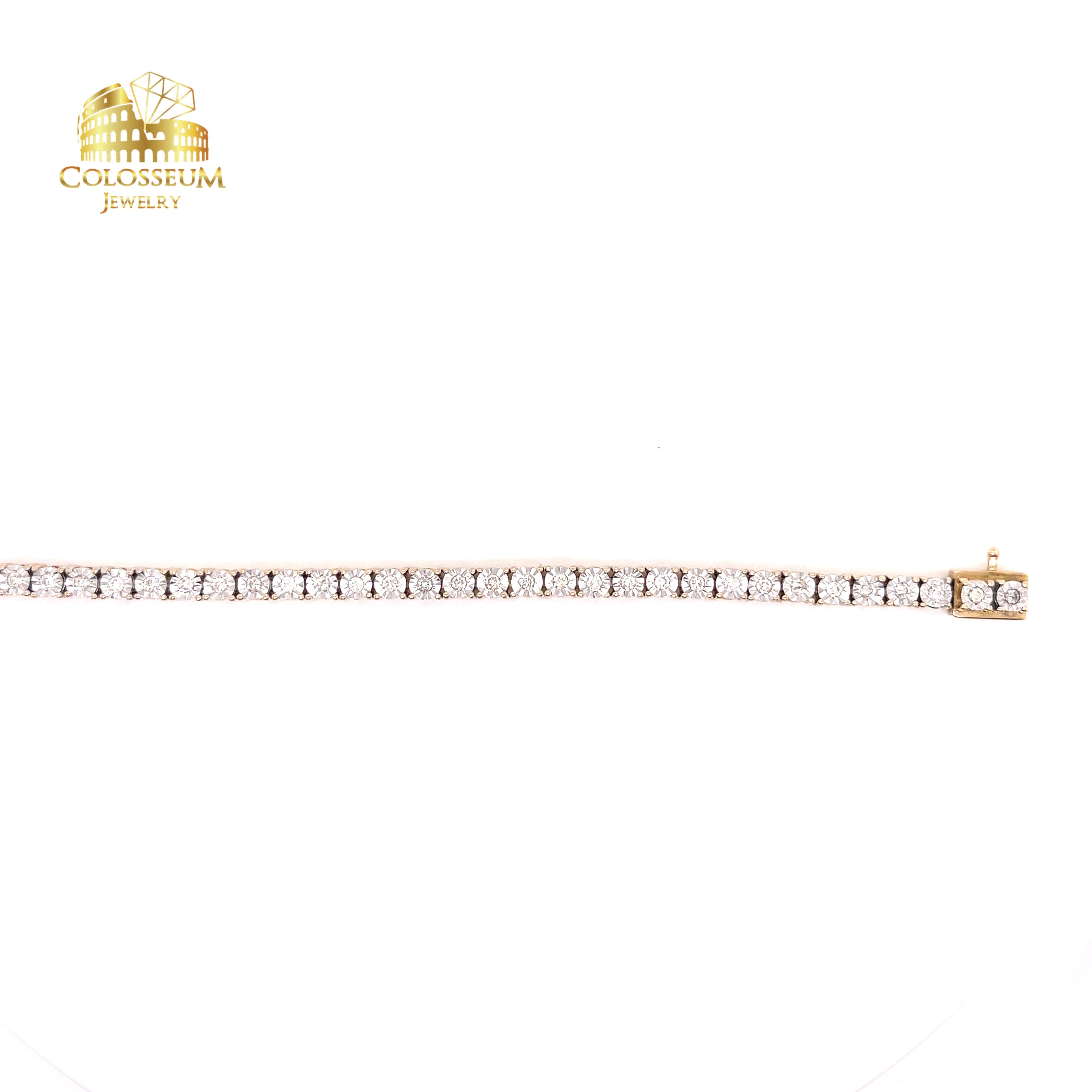 10K Diamond Tennis Bracelet - 1ctw