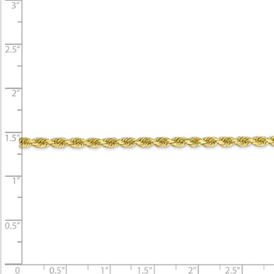 10K Gold Rope Chain 24"