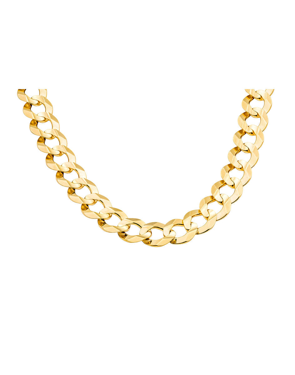 10K Gold Cuban Link Chain 28'' 9mm Approximated