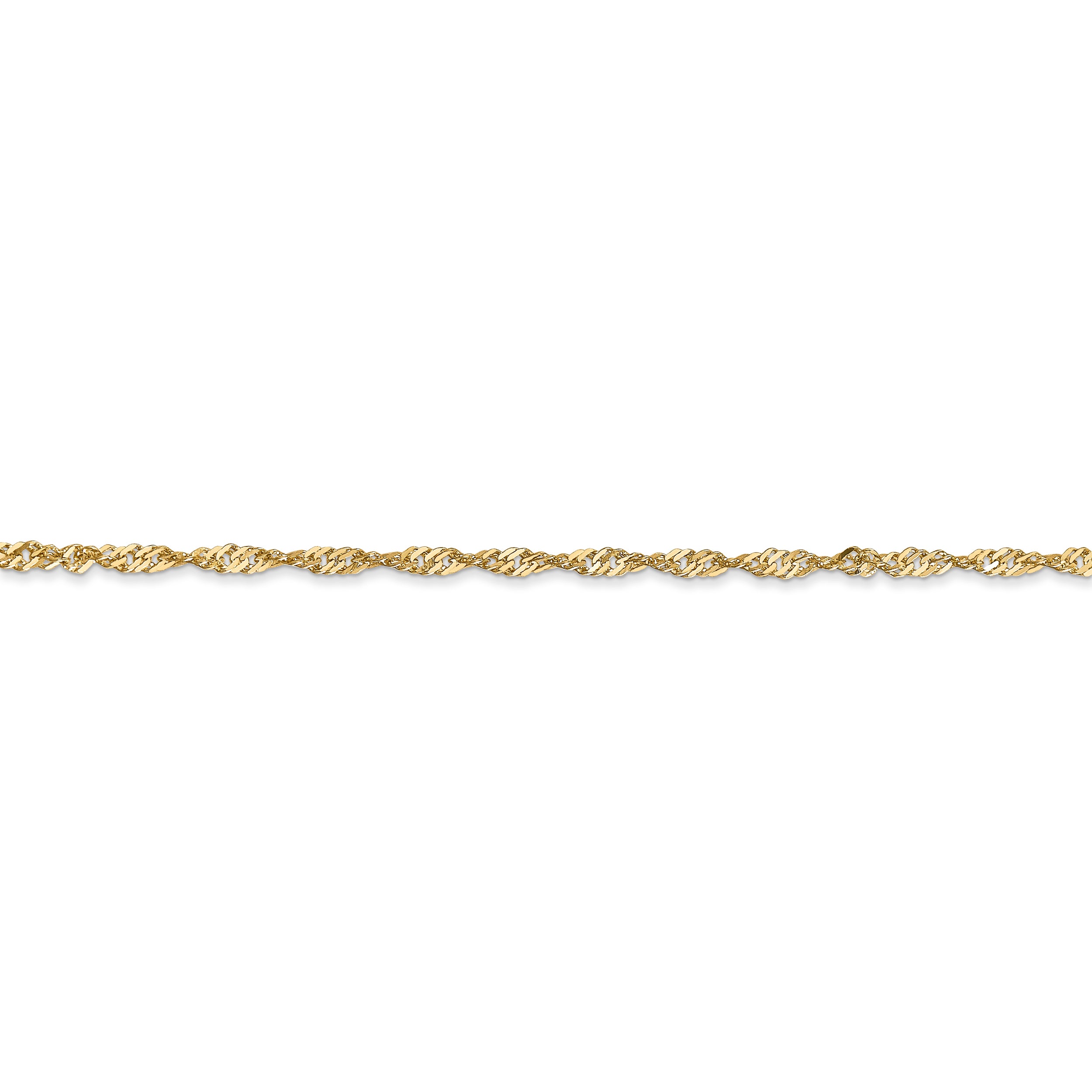 14k 1.70mm Singapore Chain