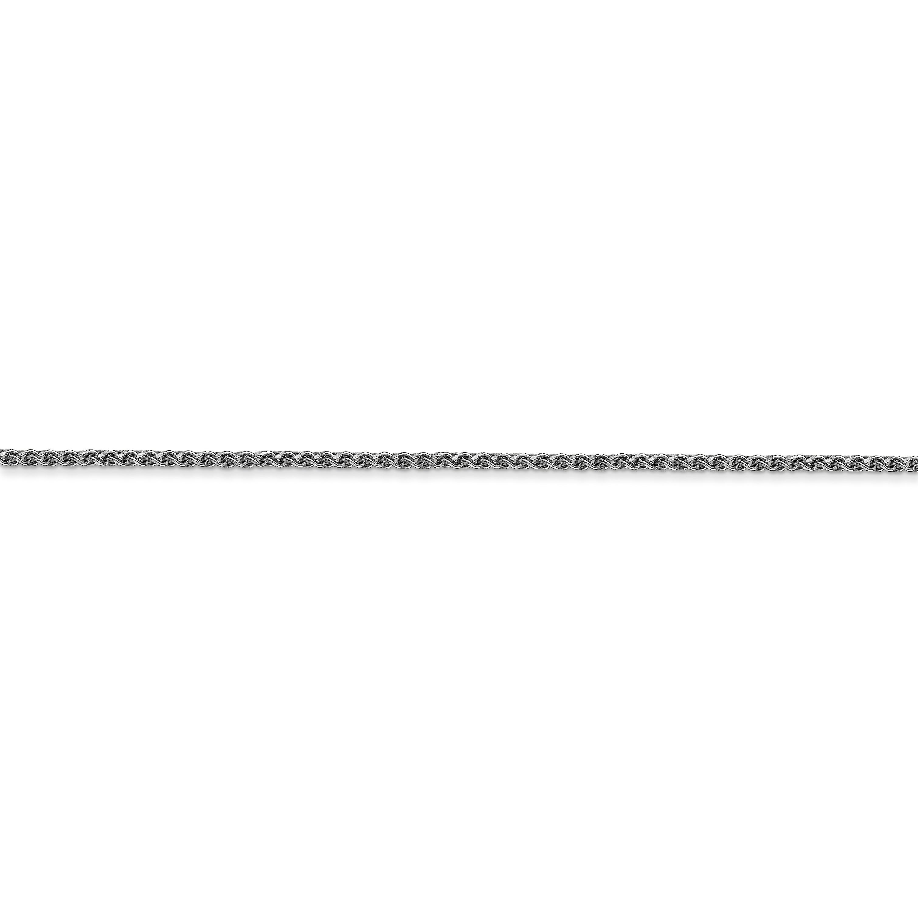 14k WG 1.2mm D/C Spiga Chain