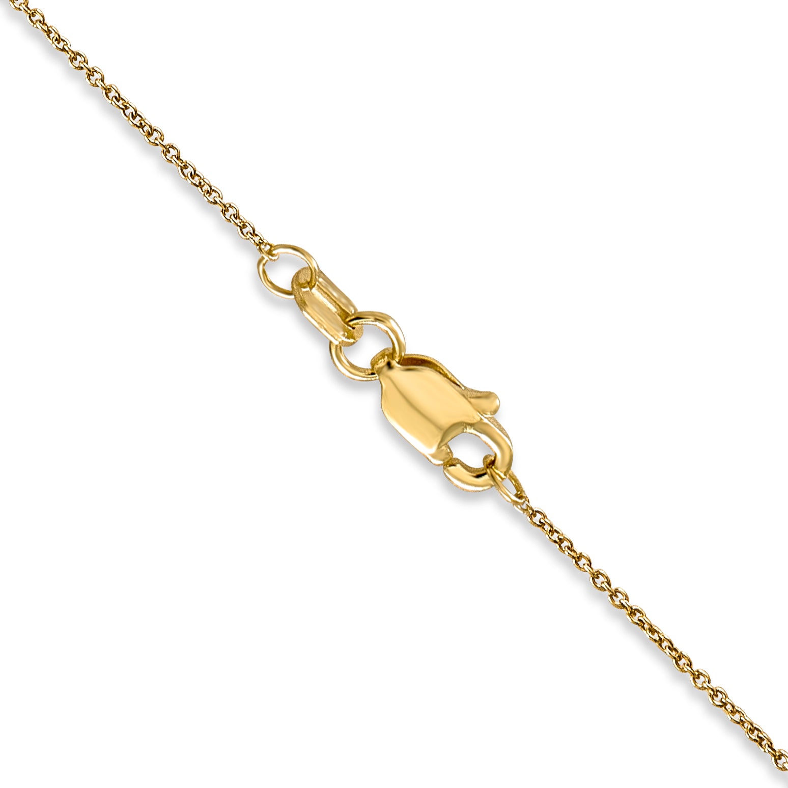 14k .75mm Cable Pendant Chain