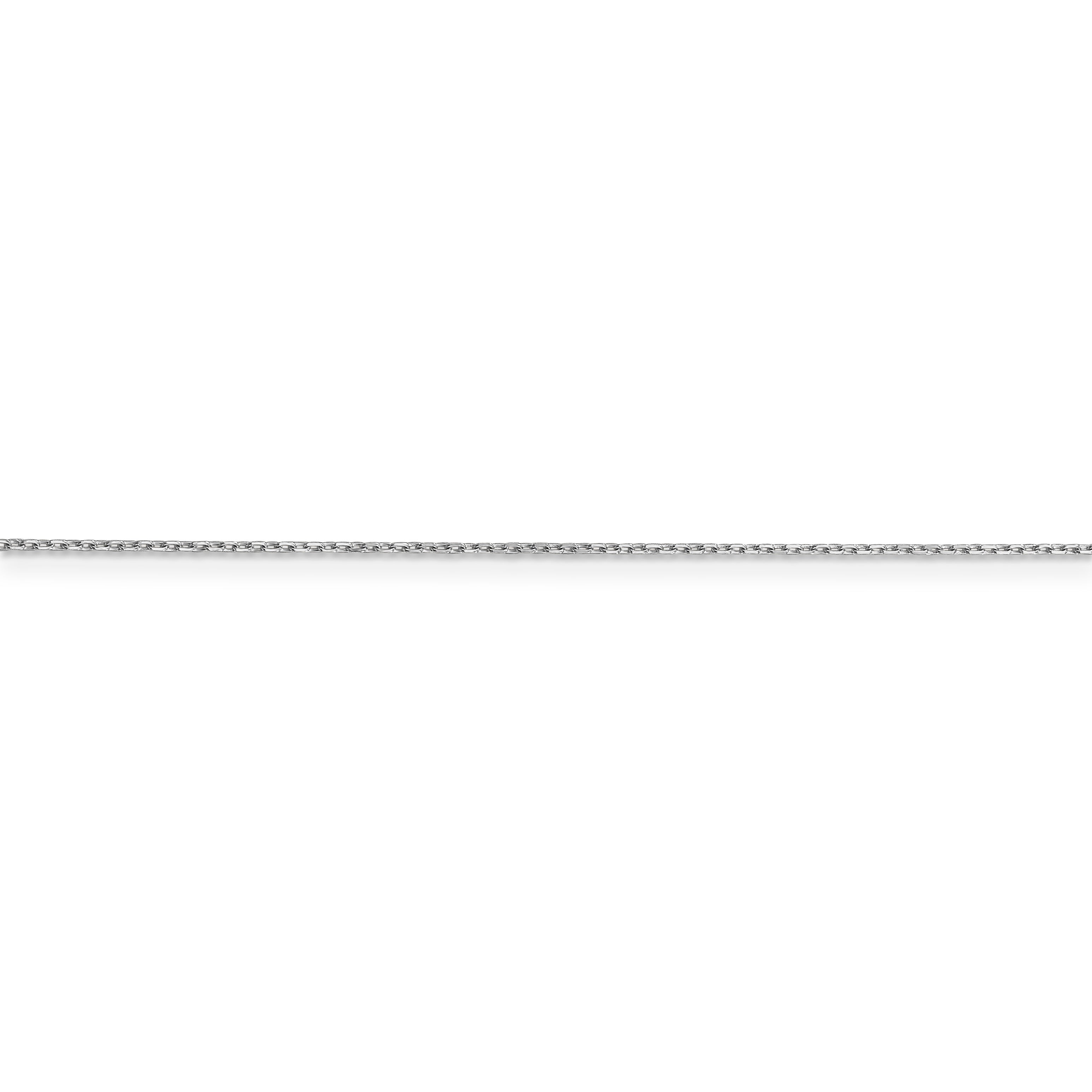 14k WG .8mm D/C Cable with Spring Ring Clasp Chain