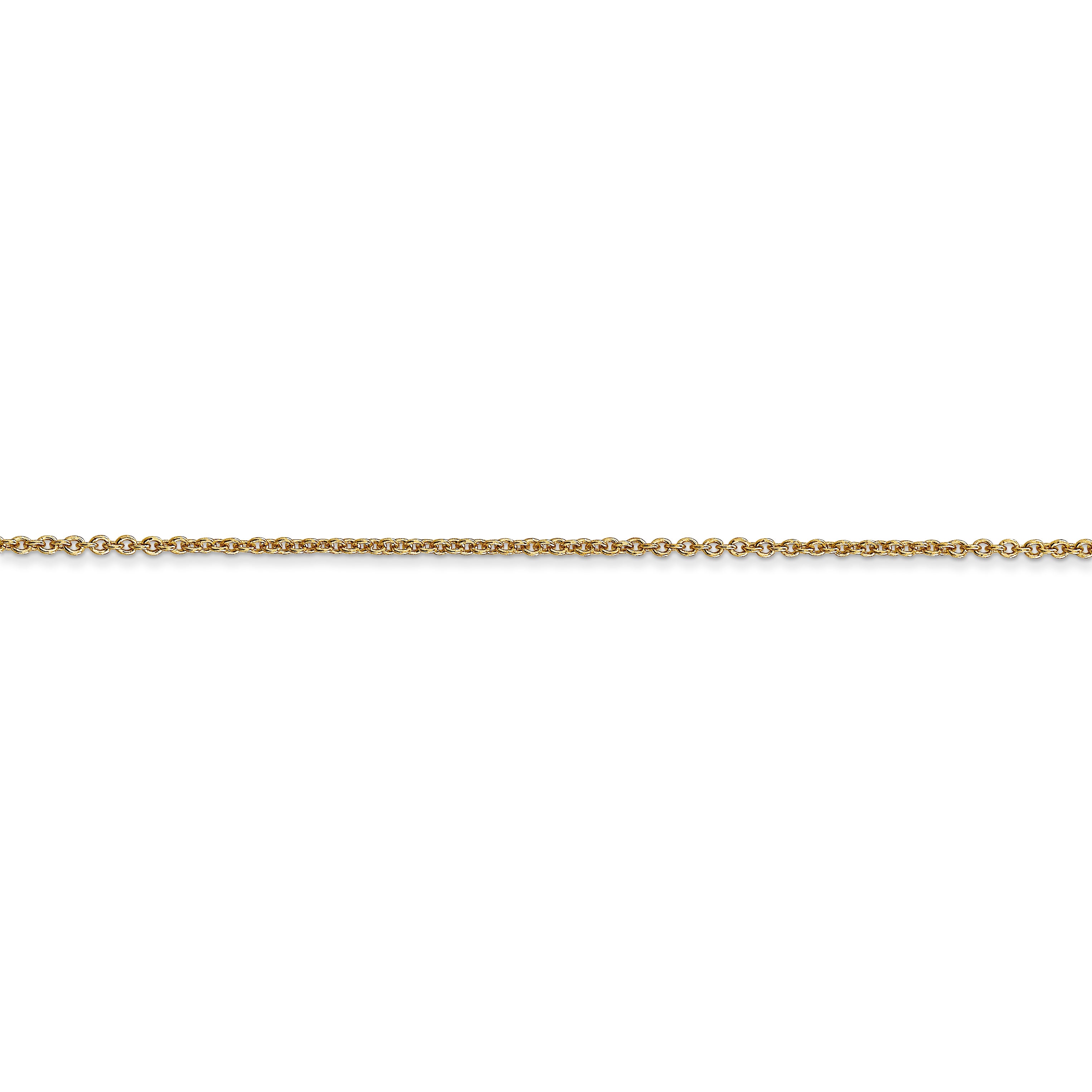 14k 1.2mm Cable Chain