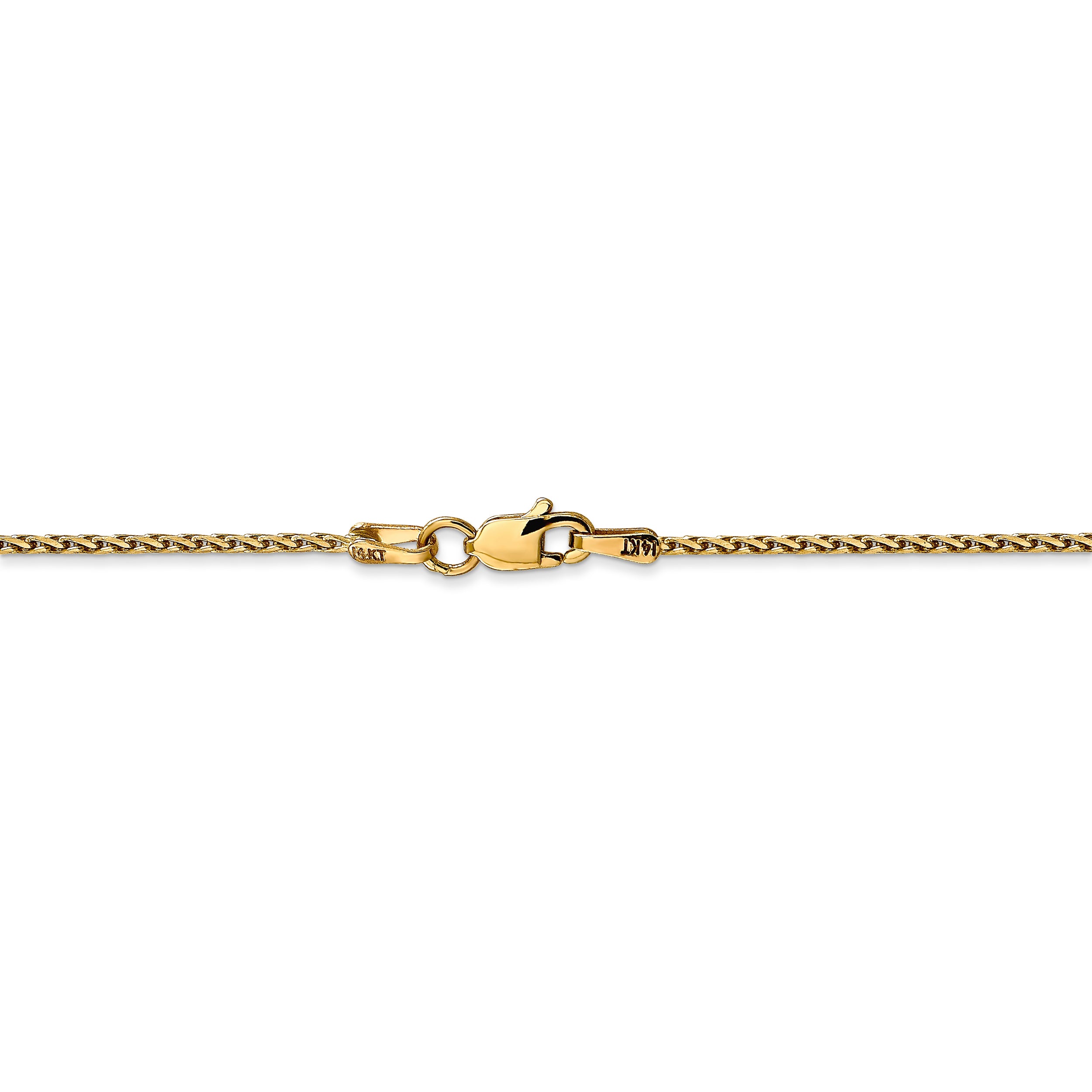 14K 1.5mm D/C Parisian Wheat Chain