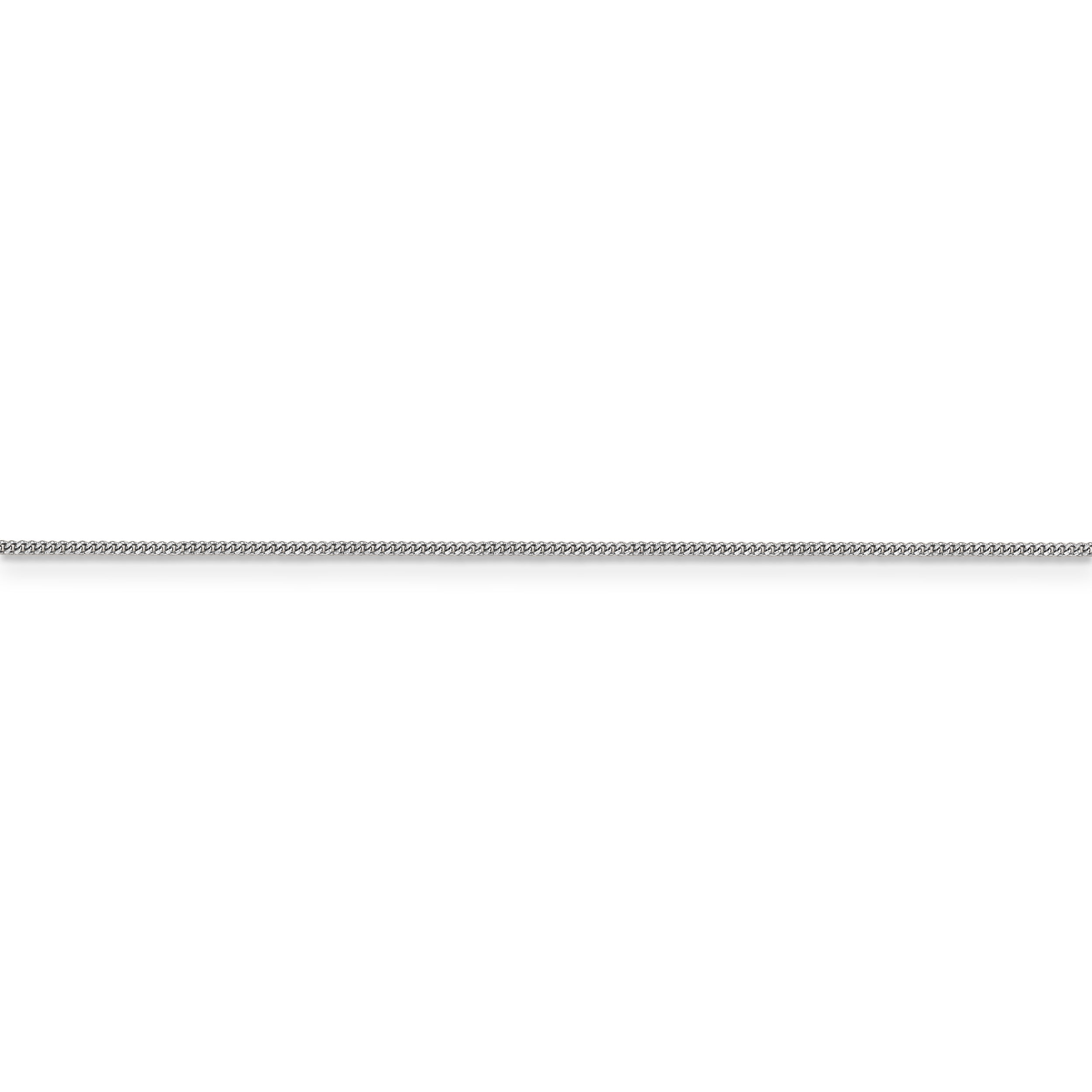 14k WG .9mm Curb Pendant Chain