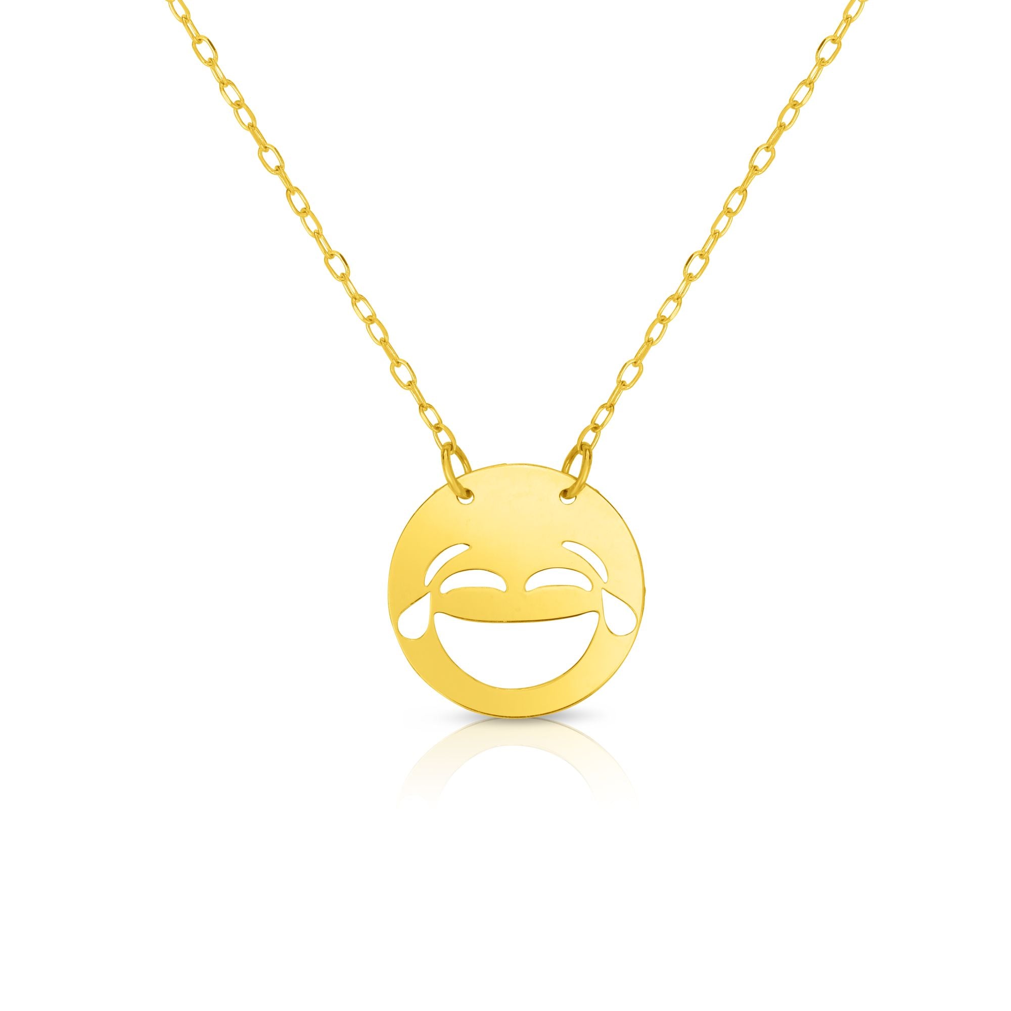 14K Gold LOL Roymoji Necklace