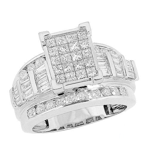 10KW 1.00CTW PC DIAMOND CINDERELLA V-PRONG RING