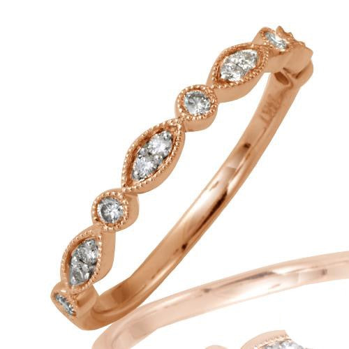 14KR 0.20CTW DIAMOND STACKABLE BAND - SIDEWAYS