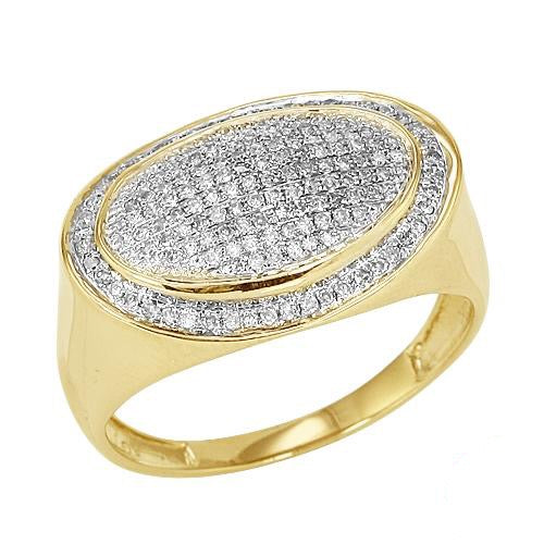 10KY 0.50CTW DIAMOND MENS RING