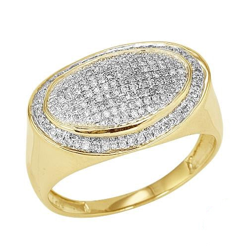 10KY 0.50CTW DIAMOND MENS RING