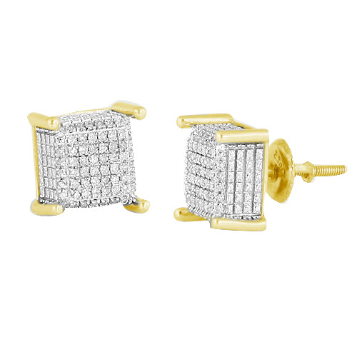 YS 0.25CTW DIAMOND DICE EARRINGS