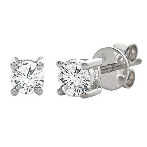 14KW 0.55CTW DIAMOND STUDS - SINGLE STONE ROUNDS