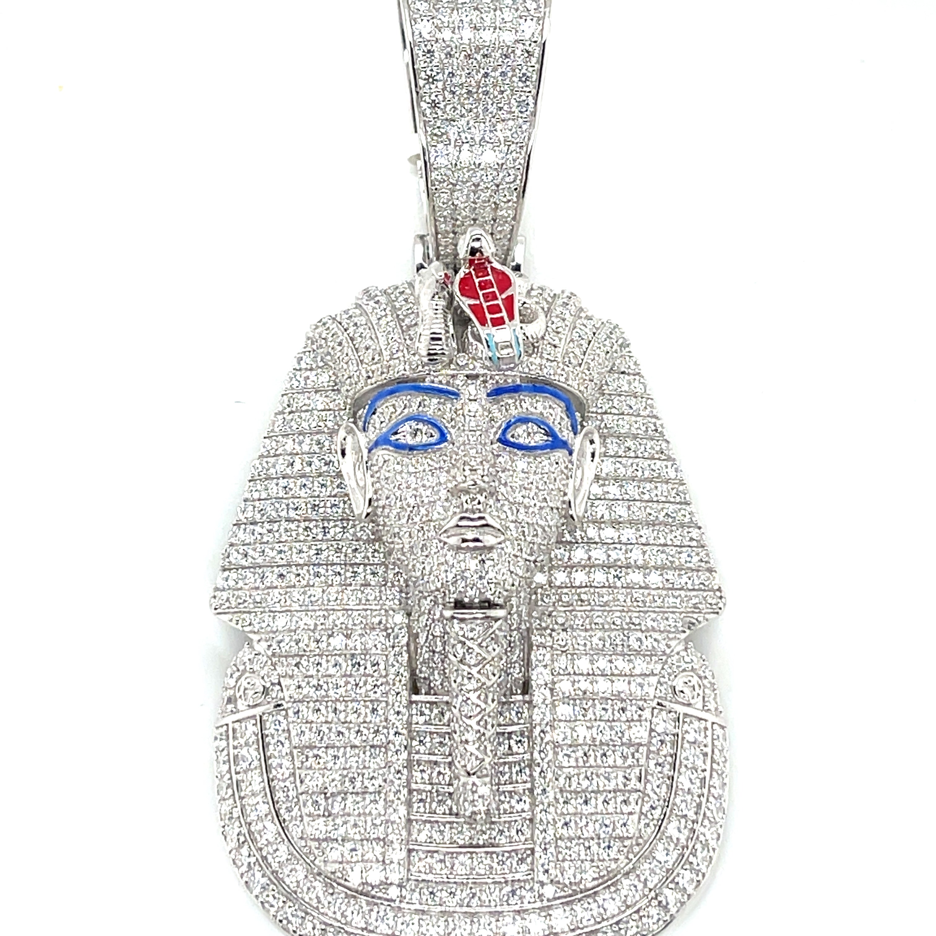 Silver Moissanite Pharaoh Pendant