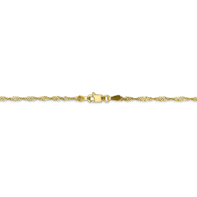 10k 1.7mm Singapore Chain