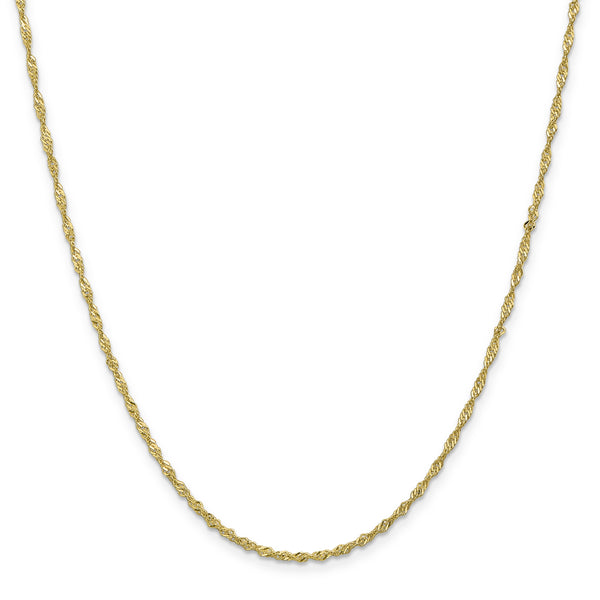 10k 1.7mm Singapore Chain