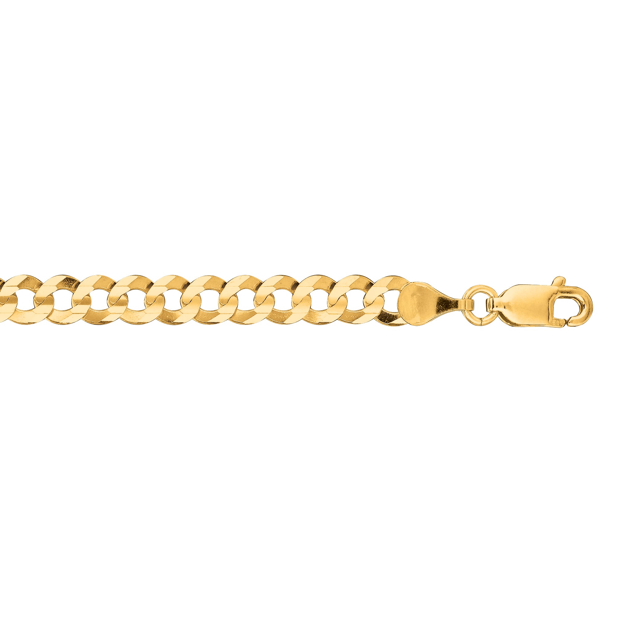 10K Gold 4.7mm Comfort Curb Chain