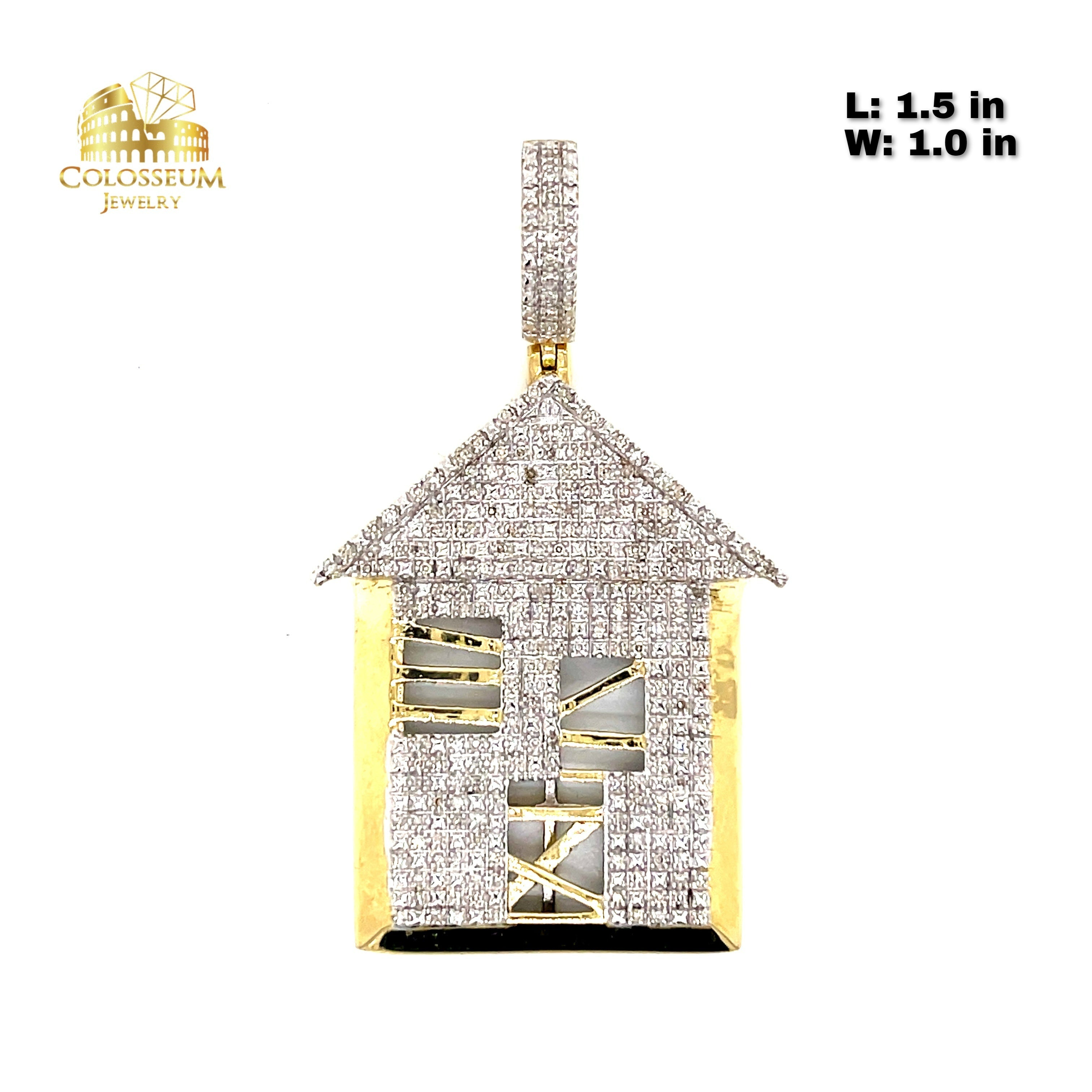 Diamond trap hot sale house pendant