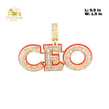 Diamond "CEO" Charm with 0.83 ctw in Diamonds and 10K Yellow Gold