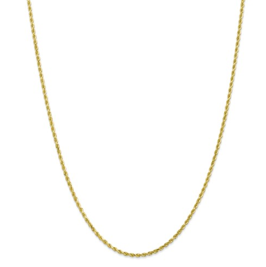 10K Gold Rope Chain 22"