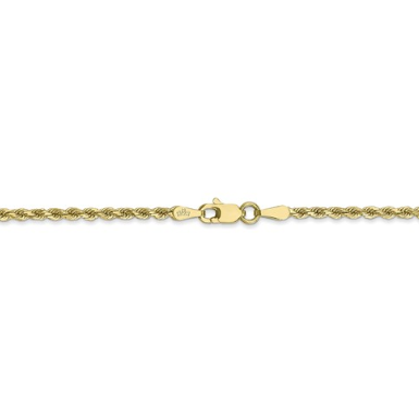 10K Gold Rope Chain 22"
