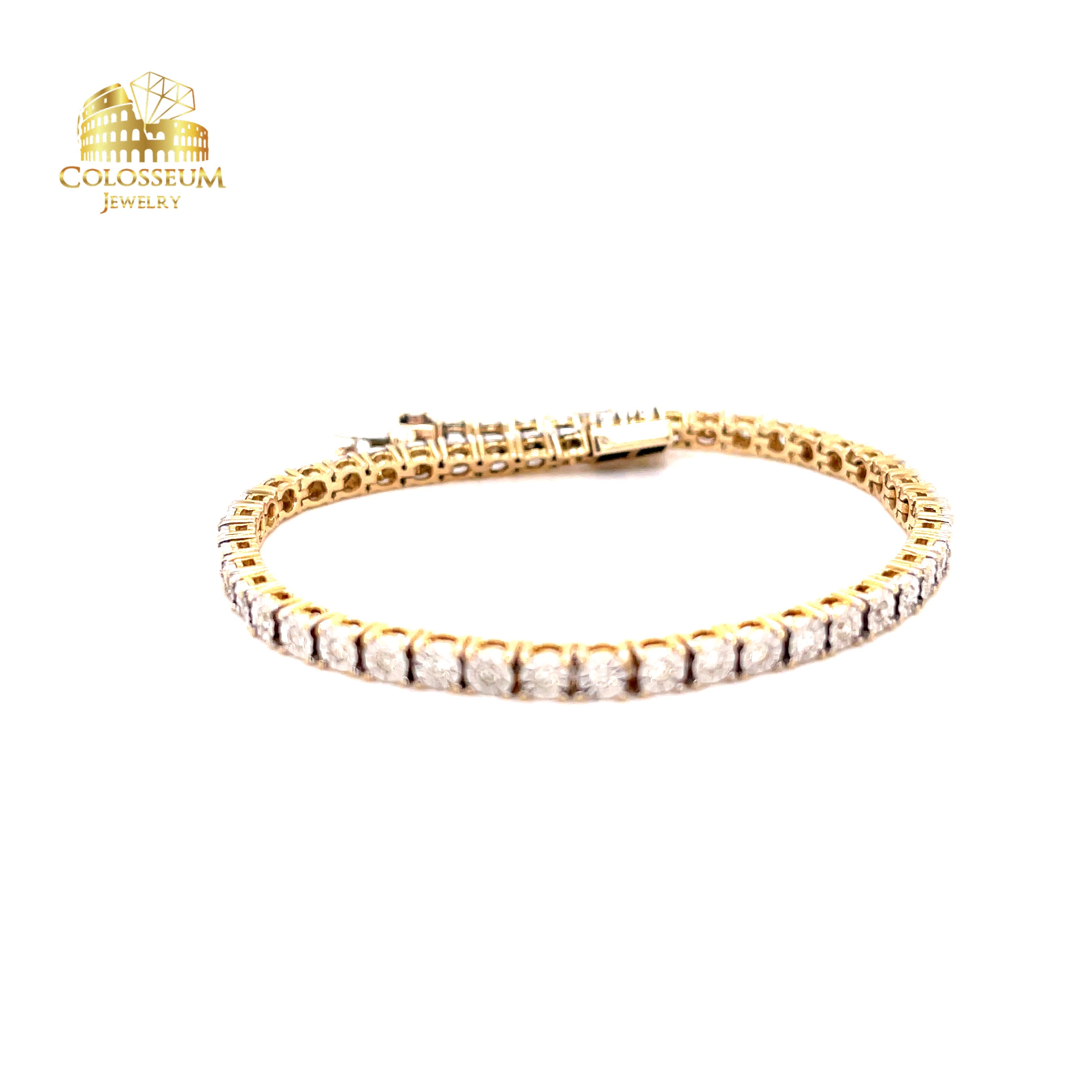 Customized Produce 18K 14K 10K 9K Gold Diamond Tennis Bracelet - China Gold  Jewelry and Fashion Jewelry price | Made-in-China.com