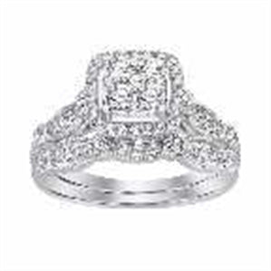 LADIES BRIDAL RING 1/2 CT ROUND DIAMOND 10K YELLOW GOLD