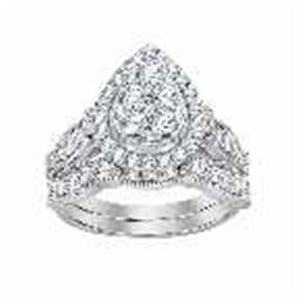 LADIES RING 1 5/8 CT ROUND DIAMOND 14K WHITE GOLD