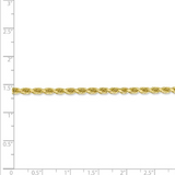 10K Gold Rope Chain 24"