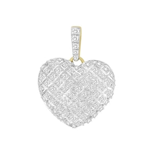 LADIES PENDANT 1/4 CT ROUND DIAMOND 10K YELLOW GOLD (CHAIN NOT INCLUDED)