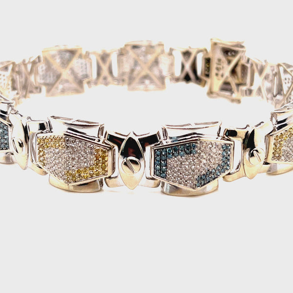 Diamond Bracelet in 10K White Gold - 5.0 ctw