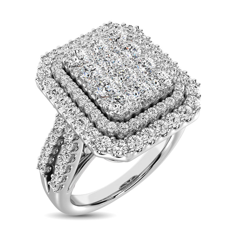 14K White  Gold 2 Ct.Tw. Diamond Engagement Ring