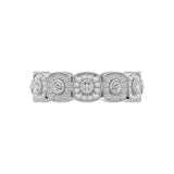14K White Gold 5/8 Ct.Tw. Diamond Stackable Band