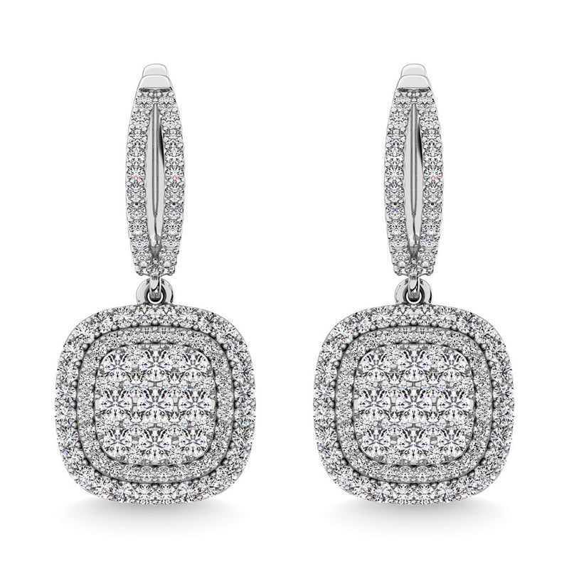 Diamond 2 Ct.Tw. Danglers Earrings in 14K White Gold