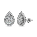 Diamond 3/4 ct tw Pear Shape Fashion Earrings in 14K White Gold