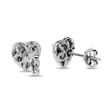 Diamond 1 ct tw Stud Earrings in 14K White Gold