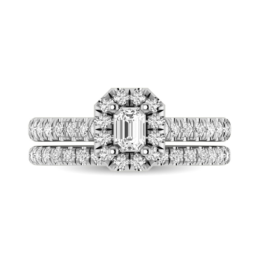 14KT White Gold 1Ct.Tw. Diamond keyani Bridal Ring