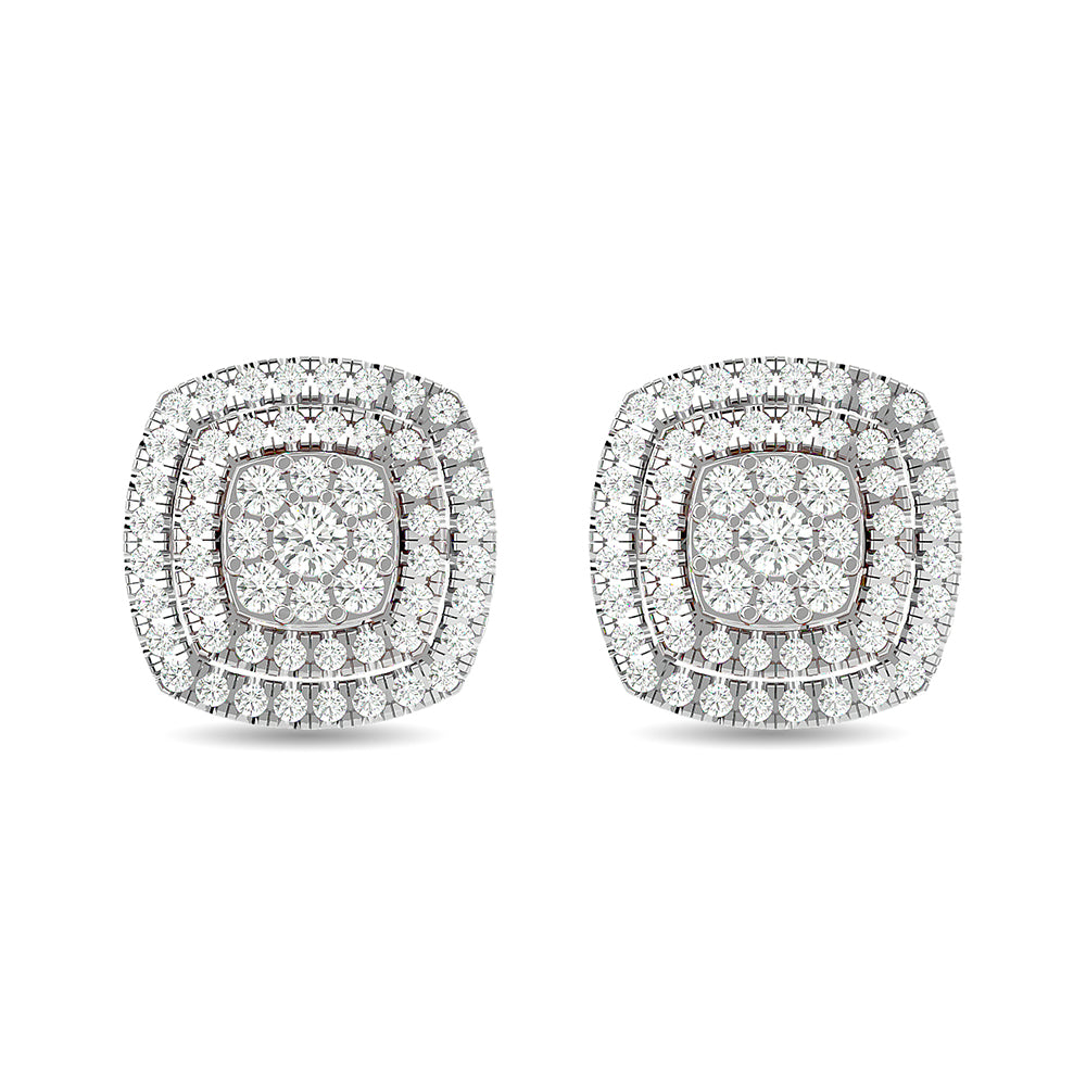Diamond 5/8 ct tw Fashion Earrings in 10K White Gold