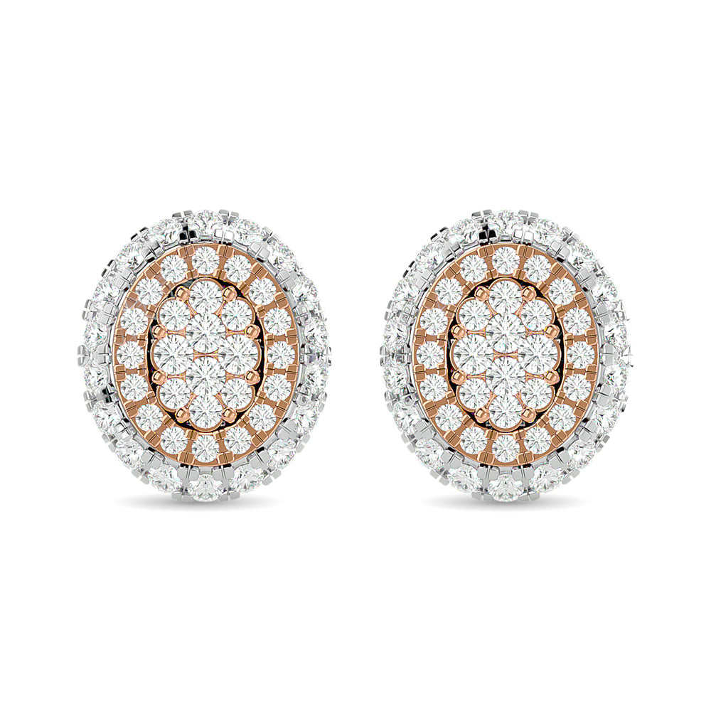 Diamond 5/8 Ct.Tw. Fashion Earrings in 14K Two Tone Gold