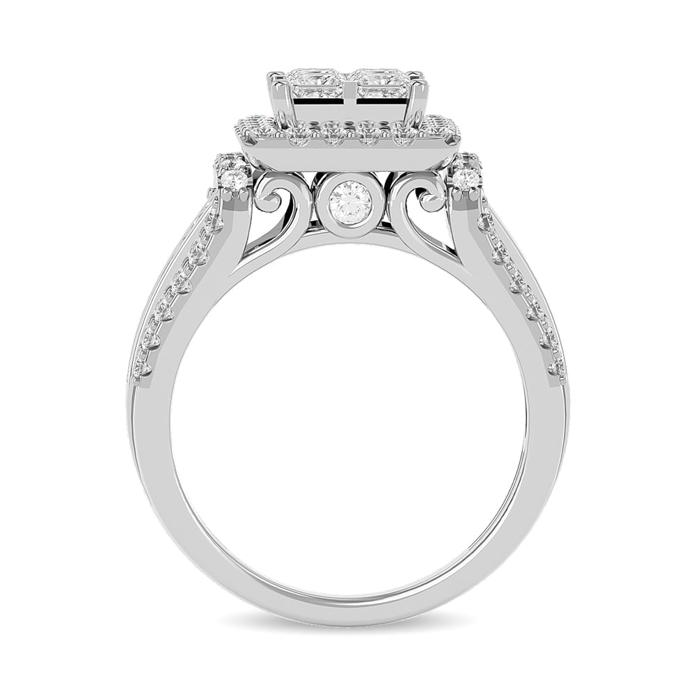 Diamond Engagement Ring 1 ct tw in 14K White Gold