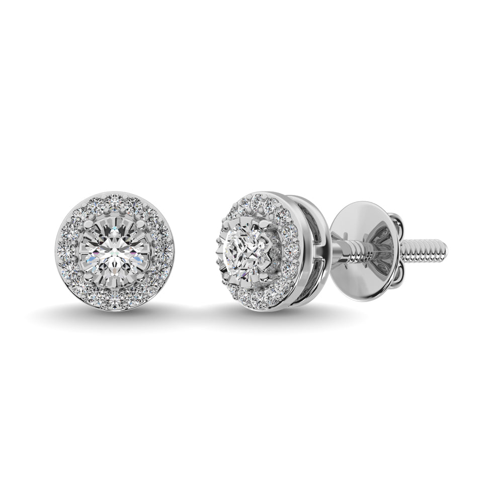 Diamond 1/8 ct tw Fashion Earrings in Sterling Silver