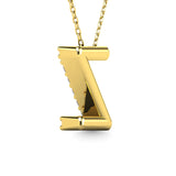 Diamond 1/8 Ct.Tw. Letter Z Pendant in 14K Yellow Gold""