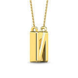 Diamond 1/20 Ct.Tw. Letter N Pendant in 10K Yellow Gold""