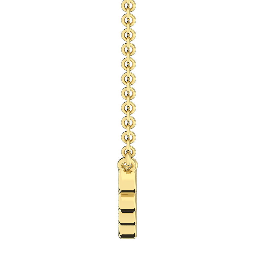 10K Yellow Gold 1/5 Ct.Tw. Diamond Fashion Necklace
