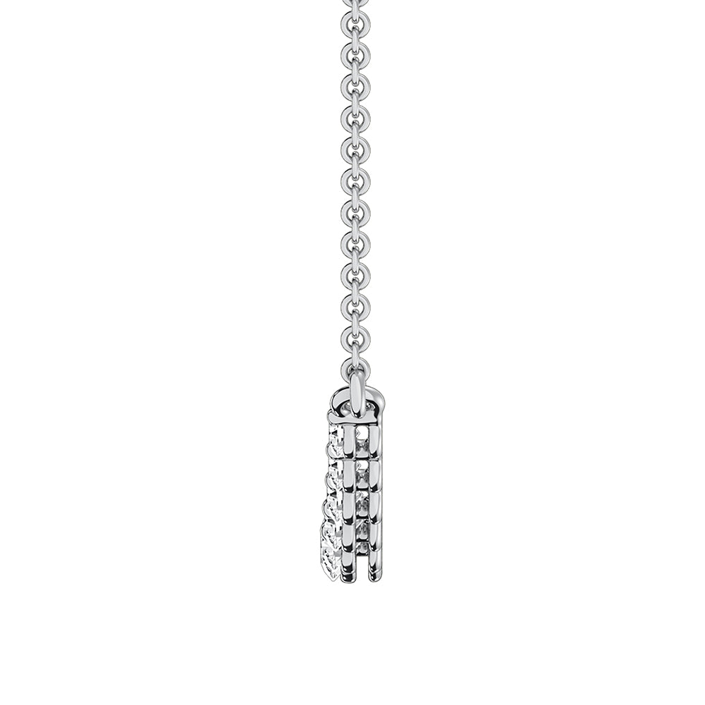 14K White Gold 1 Ct.Tw. Diamond Fashion Necklace