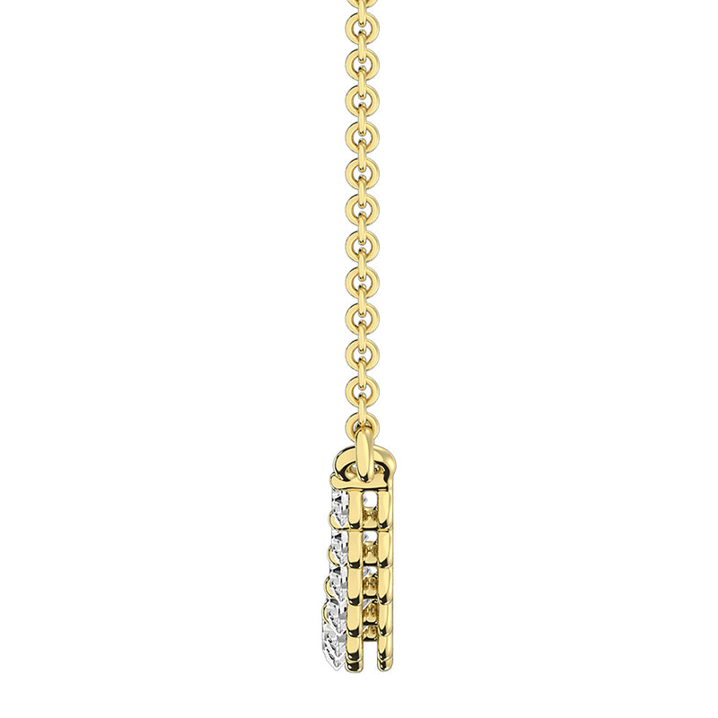 14K Yellow Gold 1 Ct.Tw. Diamond Fashion Necklace