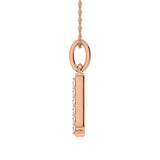 Diamond 1/20 Ct.Tw. Letter D Pendant in 10K Rose Gold